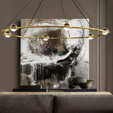 Liam Glass Ball Round Chandelier 36"