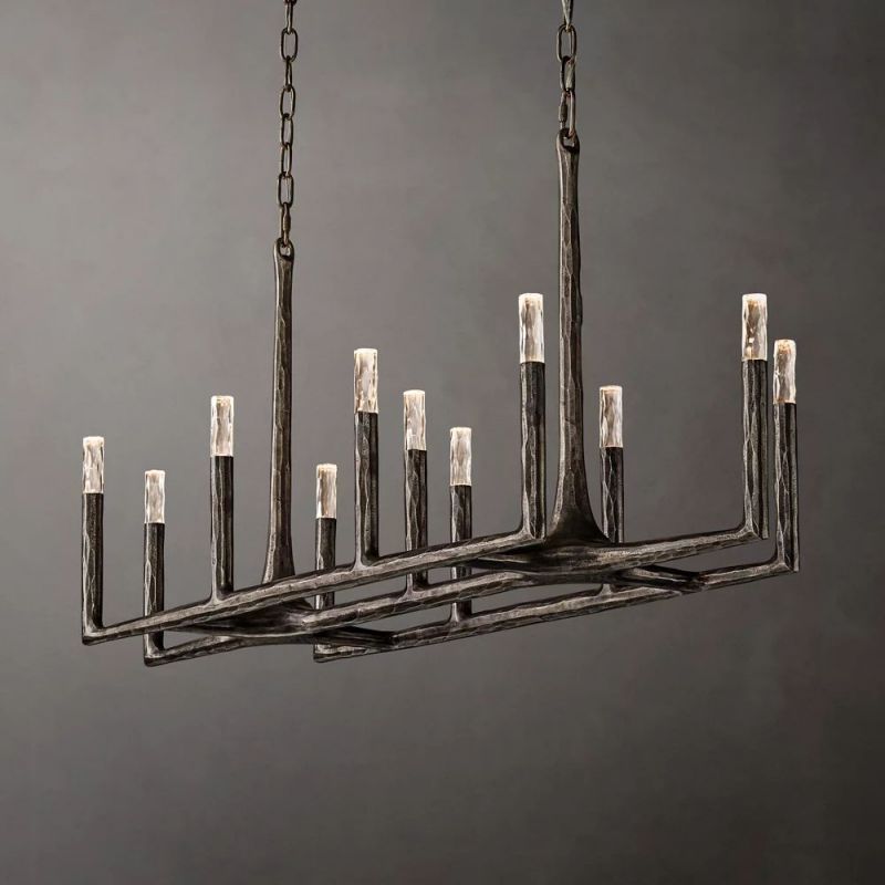 Logan Forged Linear Chandelier 54"