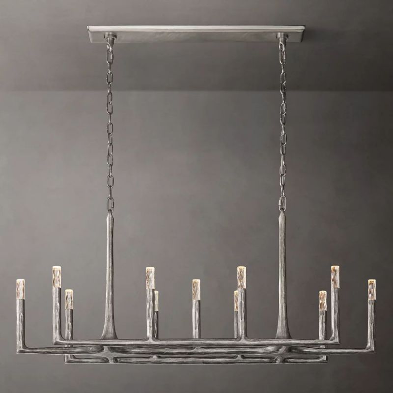 Logan Forged Linear Chandelier 54"