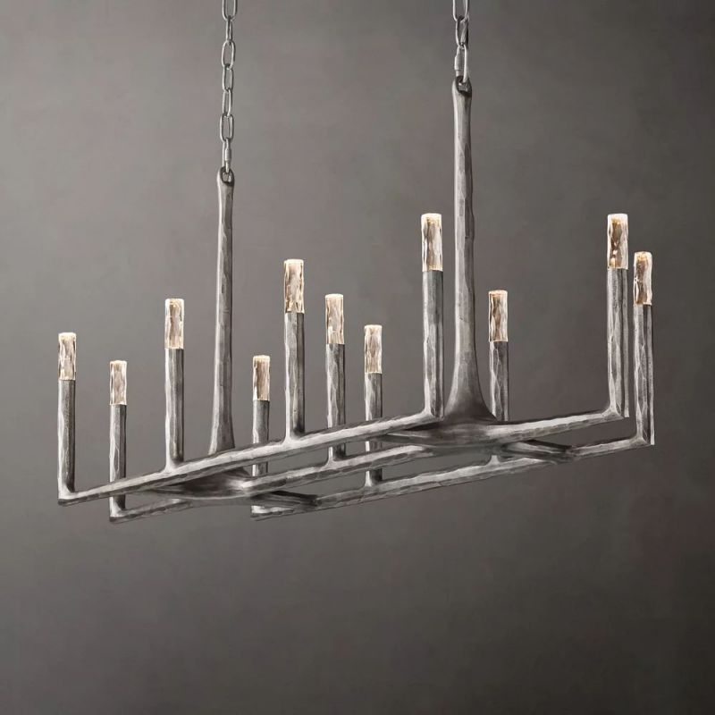 Logan Forged Linear Chandelier 54"