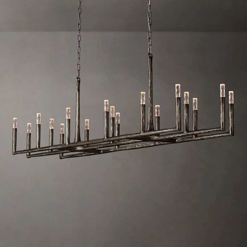 Logan Forged Linear Chandelier 96"