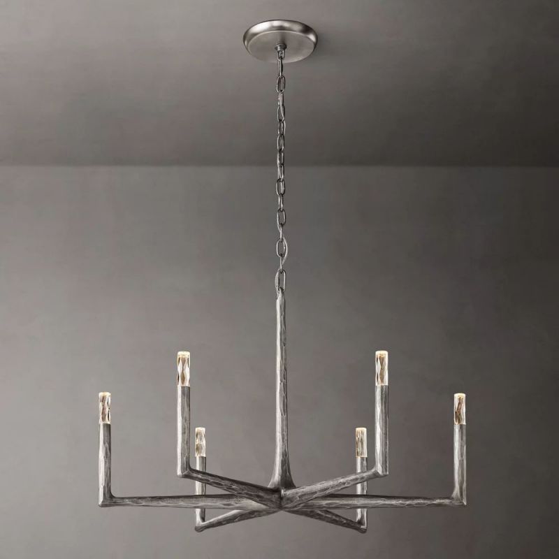 Logan Forged Round Chandelier 36"