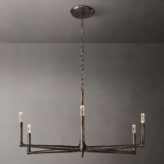 Logan Forged Round Chandelier 48"