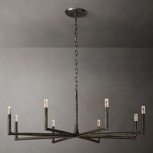 Logan Forged Round Chandelier 60"