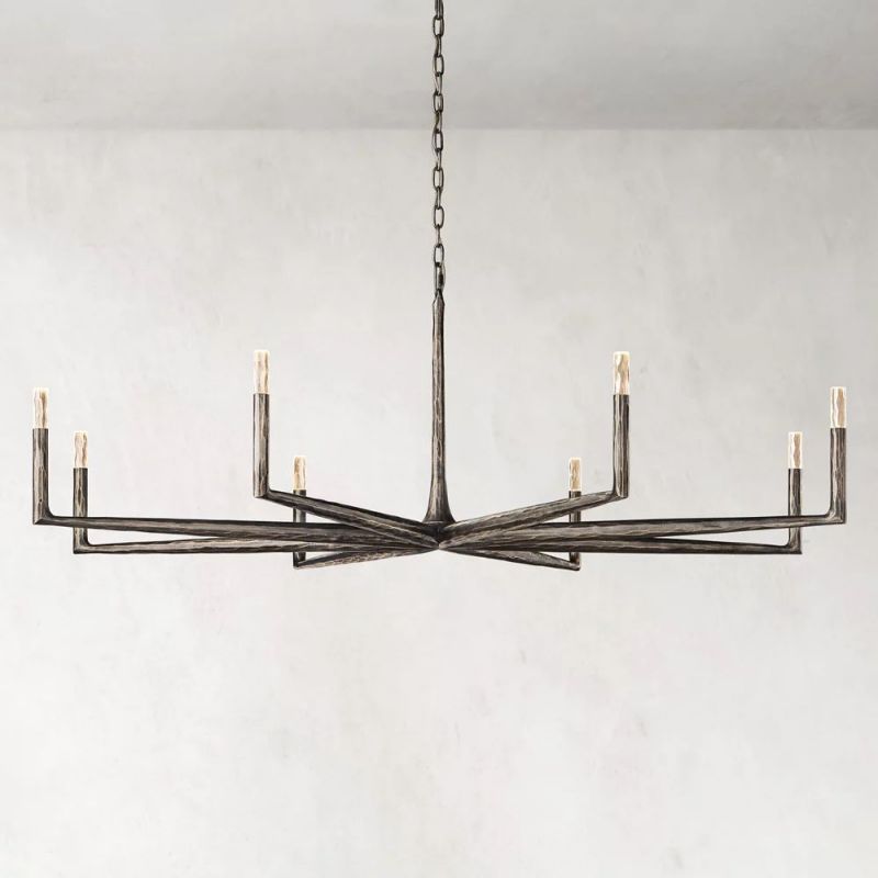 Logan Forged Round Chandelier 72"