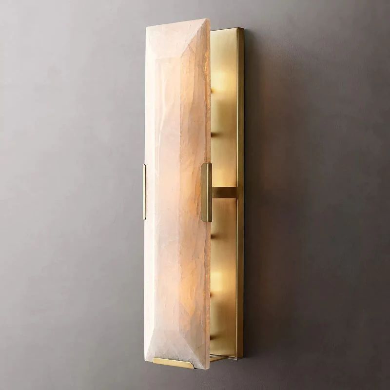 Valorlamps Calcite Linear Wall Sconce - 31"H, Various Finishes