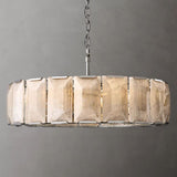 Multicolor Calcite Round Chandelier 43"