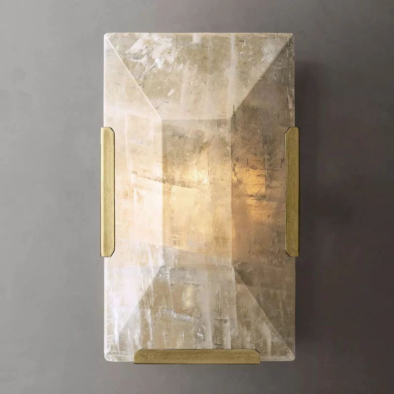 Multicolor Calcite Sconce 10"H