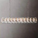 Multicolor Crystal Rectangular Chandelier 74"