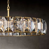 Multicolor Crystal Round Chandelier 43"