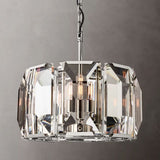 Multicolor Crystal Round Chandelier 19"