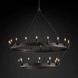 Nadec Vintage Candelabra Two-Tier Chandelier