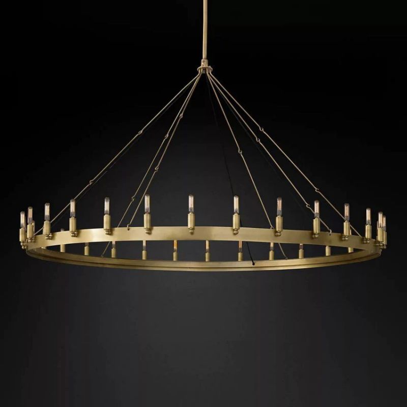 Nadec Vintage Filament Round Chandelier