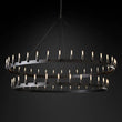 Nadec Vintage Filament Two-Tier Round Chandelier