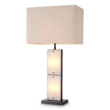 Valorlamps Odin Table Lamp with Brass and Alabaster Design