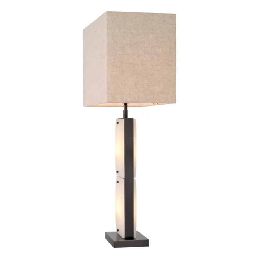 Valorlamps Odin Table Lamp with Brass and Alabaster Design