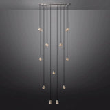 Pearl Rectangle Chandelier 54"