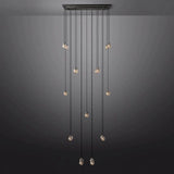 Pearl Rectangle Chandelier 54"