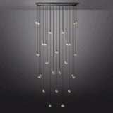 Pearl Rectangle Chandelier 72"