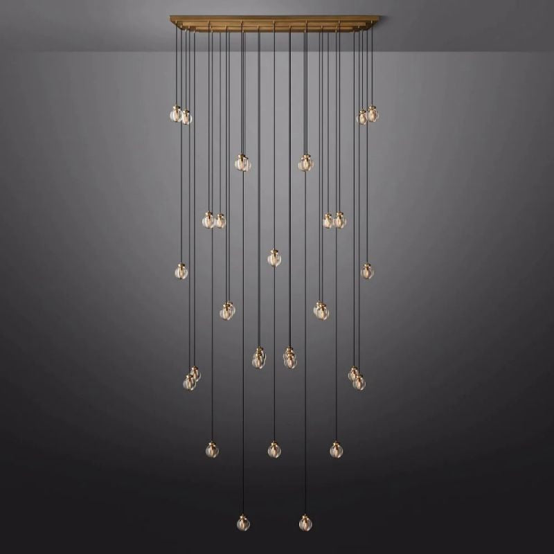 Pearl Rectangle Chandelier 72"