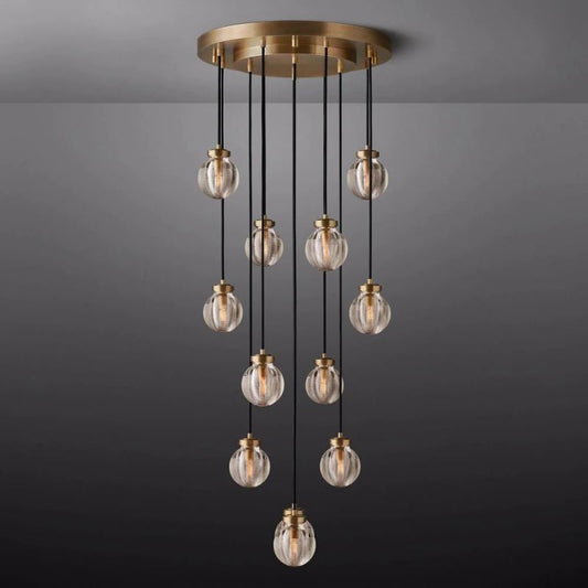 Pearl Round Chandelier 22"