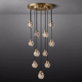 Pearl Round Chandelier 22"