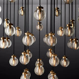 Pearl Round Chandelier 48"