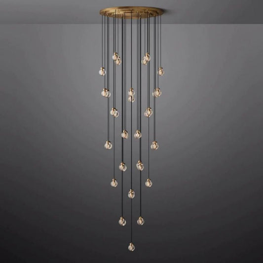 Pearl Round Chandelier 48"