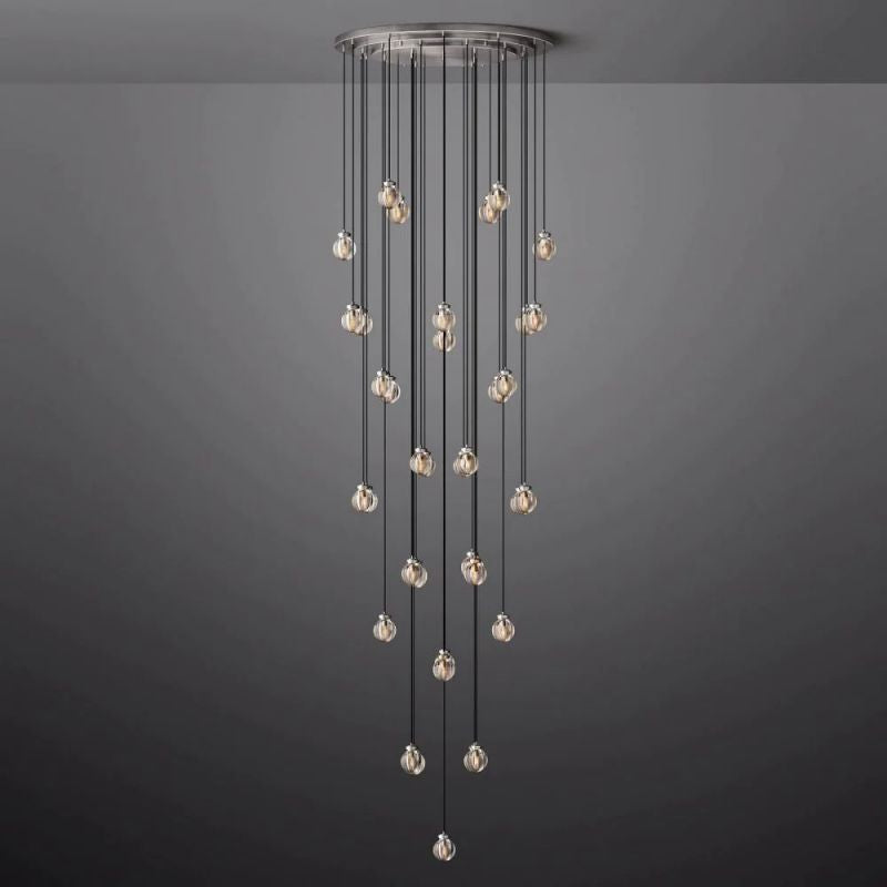 Pearl Round Chandelier 48"