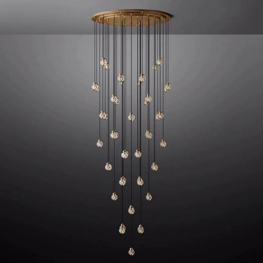 Pearl Round Chandelier 60"