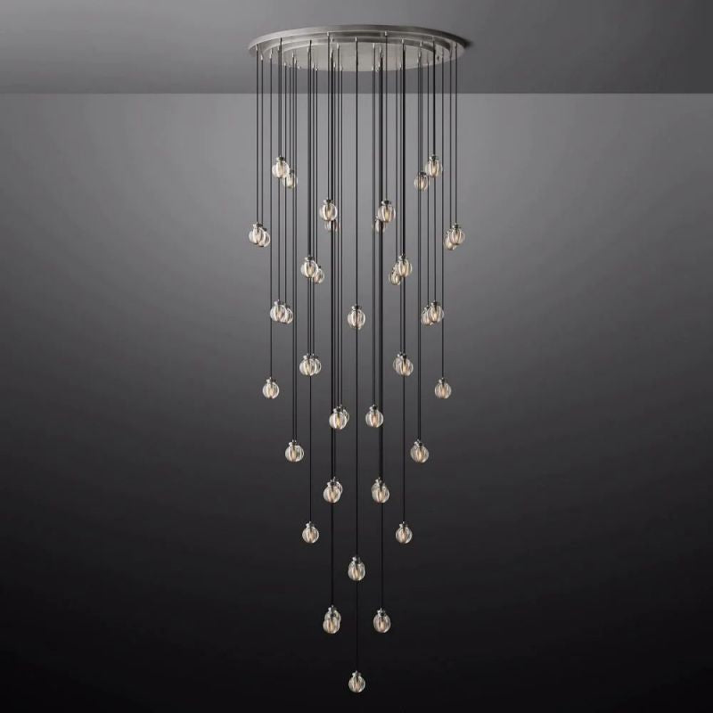 Pearl Round Chandelier 60"