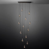 Raindrop Rectangular Chandelier 54"