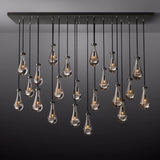 Raindrop Rectangular Chandelier 72"