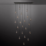 Raindrop Rectangular Chandelier 72"