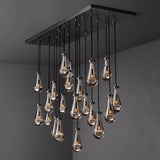 Raindrop Rectangular Chandelier 72"