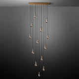 Raindrop Rectangular Chandelier 54"