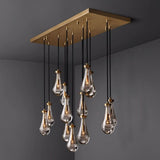 Raindrop Rectangular Chandelier 54"