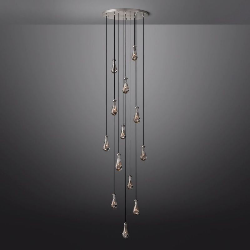 Raindrop Round Chandelier 36"