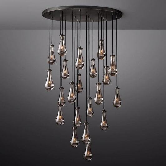 Raindrop Round Chandelier 47"