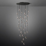 Raindrop Round Chandelier 60"