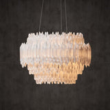 Selenite Round Chandelier