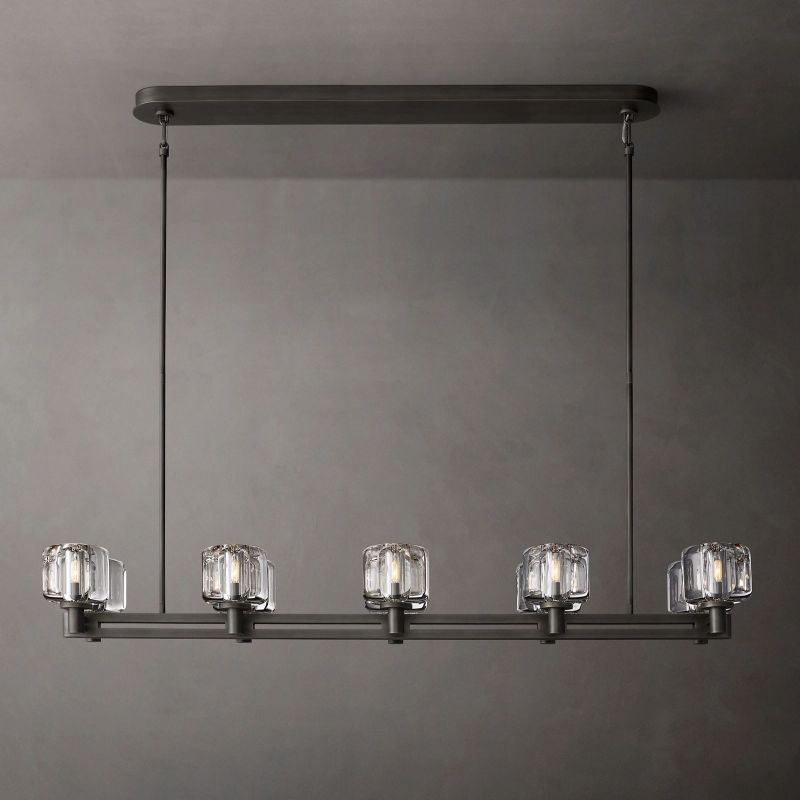 Sebendek Double Linear Chandelier 54"