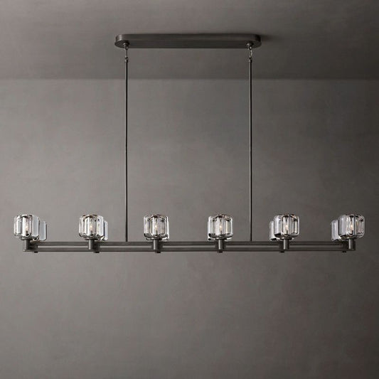 Sebendek Double Linear Chandelier 72"