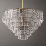 Sherlock Clear Glass Round Chandelier 41"