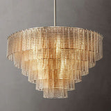 Sherlock Clear Glass Round Chandelier 41"