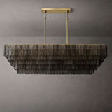 Sherlock Smoke Rectangular Chandelier 77"