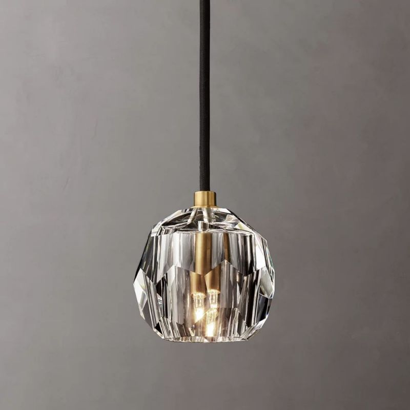 Sibole Clear Glass Cord  Pendant