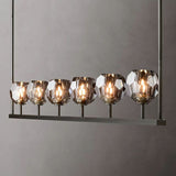 Sibole Clear Glass Linear Chandelier 60"