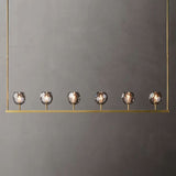 Sibole Clear Glass Linear Chandelier 60"