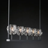 Sibole Clear Glass Linear Chandelier 60"